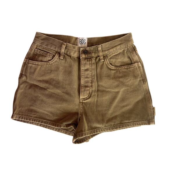 Urban Outfitters BDG High-rise Carpenter shorts. Button up size 27 - Picture 1 of 4